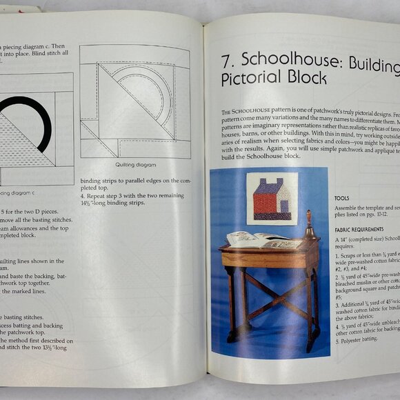 Vintage 1985 Quilting For Beginners Patchwork Applique Projects Agnes Frank - Picture 6 of 13